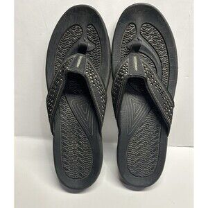 Black/Tan HobiBear Flip Flops Sport Thong Sandals Outdoor Beach EU 47 men 13